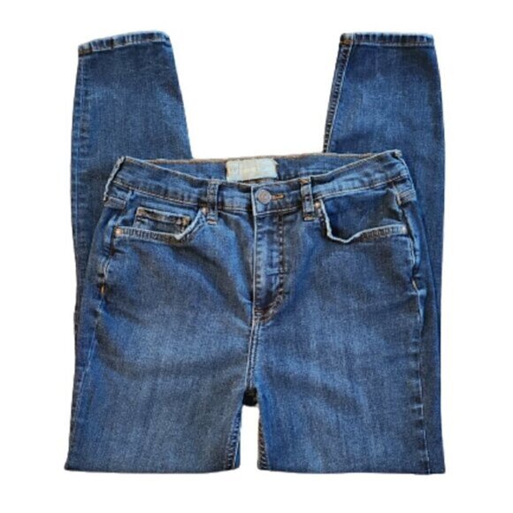 Free People High-Rise Ripped Knee Skinny Jeans - Picture 6 of 10